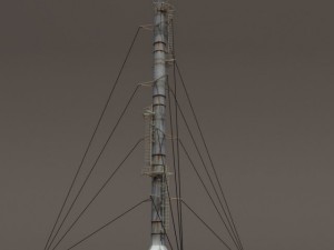 chimney factory low poly Modelo 3D
