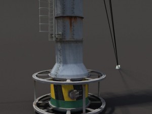 chimney factory low poly Modelo 3D