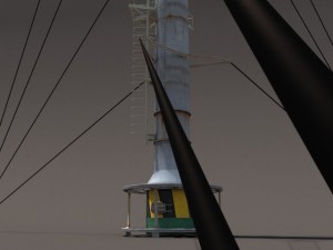 chimney factory low poly Modelo 3D