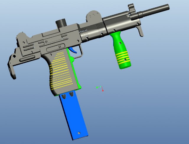 uzi 3D मॉडल .c4d .max .obj .3ds .fbx .stl .blend 