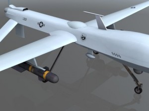 mq1 predator uav drone aircraft 3D-Modell