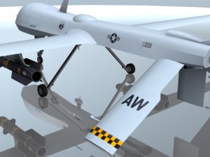mq1 predator uav drone aircraft 3D 모델