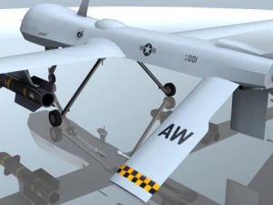 mq1 predator uav drone aircraft 3D Model