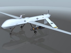 mq1 predator uav drone aircraft 3D 모델