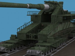 German Railgun K(E) 800 mm Dora on Behance