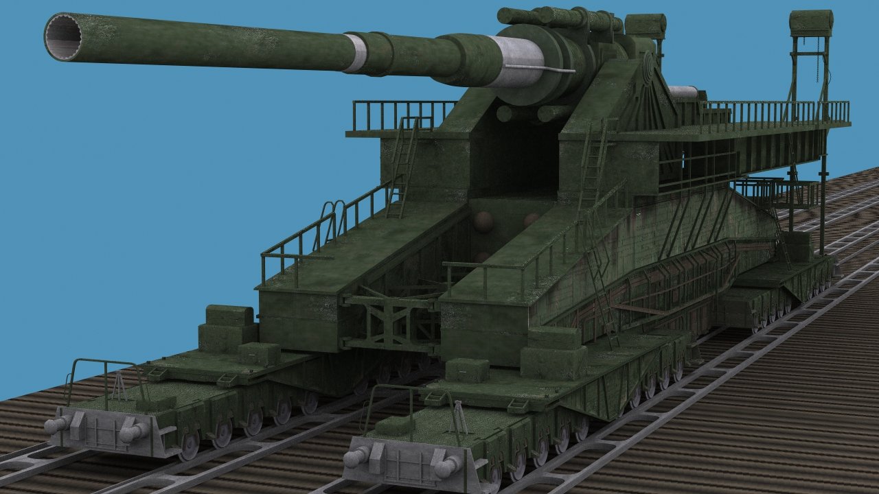 the DORA the bigs railroad gun of the wwII and of the wold by