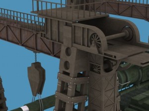 german railroad 800mm dora Modelo 3D