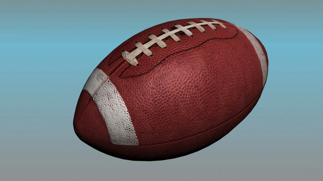 football american 3D Model .c4d .max .obj .3ds .fbx .stl .blend 