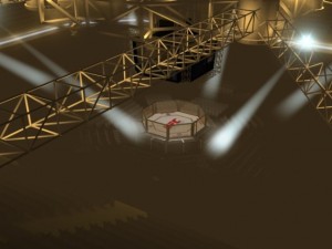 ufc style octagon arena 3D 모델