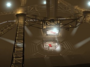ufc style octagon arena 3D 모델