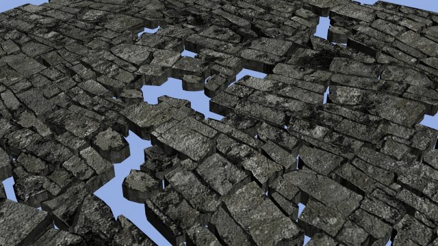 cobblestone  path 3D 模型 .c4d .max .obj .3ds .fbx .stl .blend 