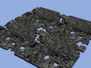 cobblestone  path 3D 模型