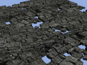 cobblestone  path 3D Model
