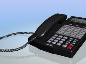 office phone low resolution 3D-Modell