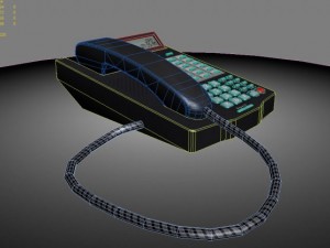 office phone low resolution Modelo 3D