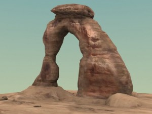 delicate arch rock formation 3D-Modell