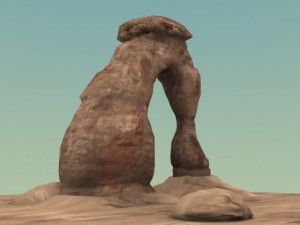 delicate arch rock formation Modelo 3D
