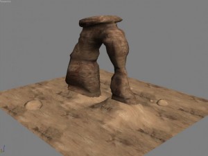 delicate arch rock formation Modelo 3D