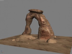 delicate arch rock formation Modelo 3D