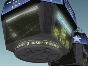 jumbotron score display 3D Model