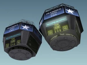 jumbotron score display 3D Model