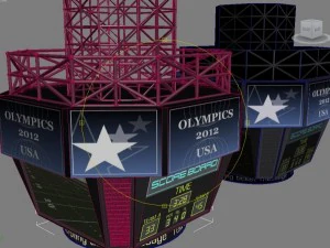 jumbotron score display 3D Model