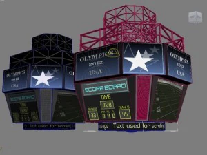 jumbotron score display 3D Model