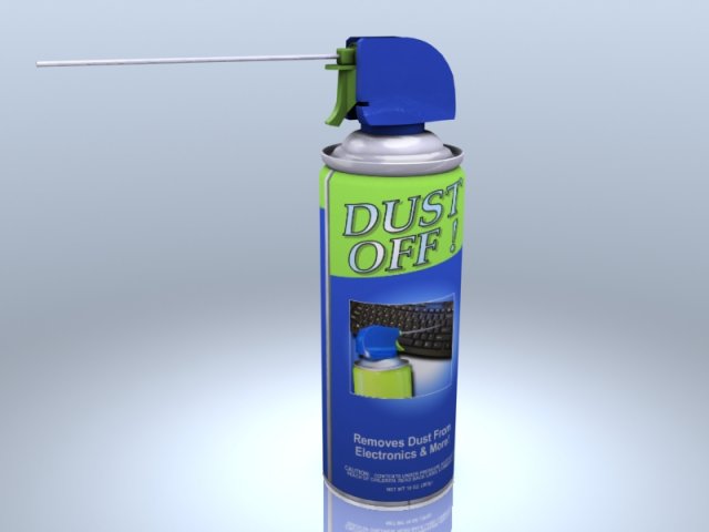 aerosol duster Model 3D .c4d .max .obj .3ds .fbx .stl .blend 