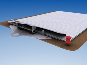 wooden clip board 3D Model