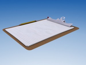 wooden clip board 3D Model