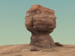 standing rock formation Modèle 3D