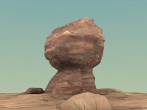 standing rock formation Modèle 3D
