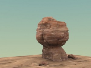standing rock formation Modèle 3D