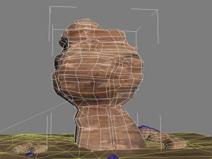 standing rock formation Modèle 3D