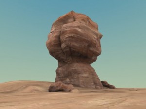 standing rock formation Modèle 3D