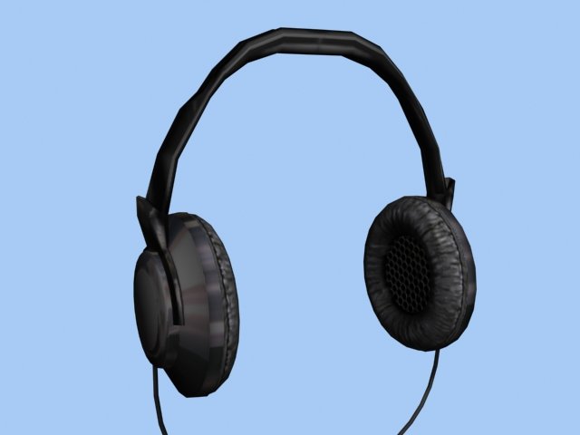 stereo headphones Model 3D .c4d .max .obj .3ds .fbx .stl .blend 