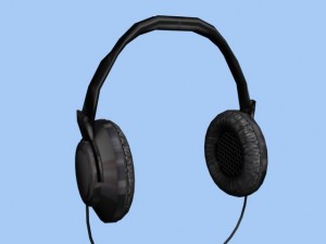 stereo headphones 3D-Modell