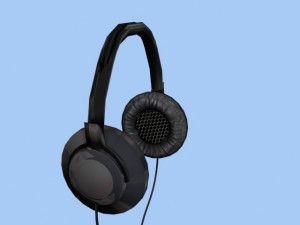stereo headphones Model 3D