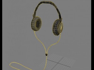 stereo headphones Model 3D