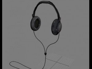 stereo headphones Model 3D