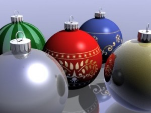 assorted christmas ornaments 3D 模型