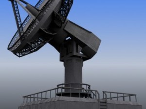 radar station  real time model 3D Model