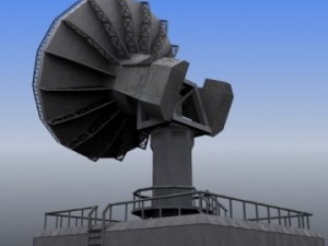 radar station  real time model 3D Model