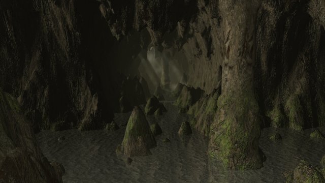 cave interior scene 3D 模型 .c4d .max .obj .3ds .fbx .stl .blend