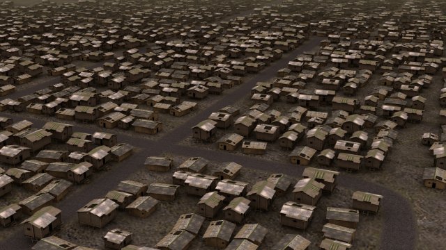 housing slums building 3D 模型 .c4d .max .obj .3ds .fbx .stl .blend 