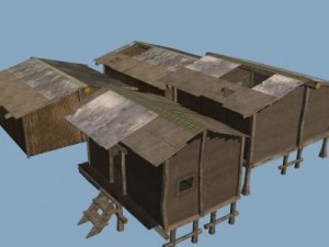 housing slums building 3D 模型