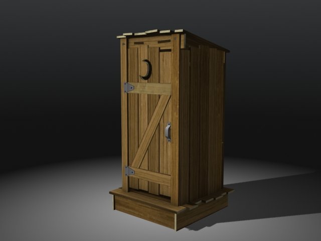 outhouse Modello 3D .c4d .max .obj .3ds .fbx .stl .blend 