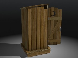 outhouse Modello 3D