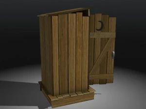 banheiro externo Modelo 3D