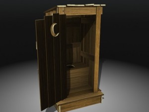 outhouse Modello 3D